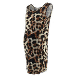 Sexy Leopard Maternity Dresses Sleeveless