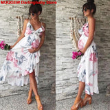 Casual Floral Falbala Comfortable Sundress