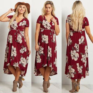 Floral Long Maxi Dresses Maternity Gown