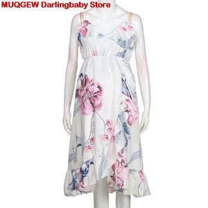 Casual Floral Falbala Comfortable Sundress