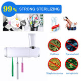 Antibacteria Automatic ToothBrush Dispenser with UV light sterilizer 2.0