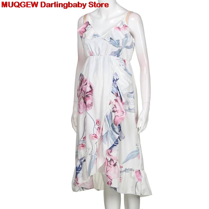 Casual Floral Falbala Comfortable Sundress