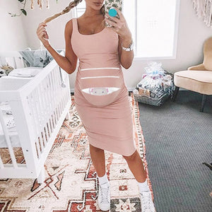 Casual Print Pregnant Dresses