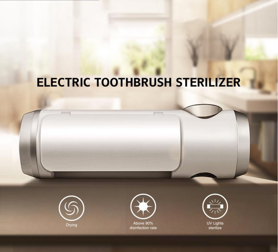 Antibacteria Automatic ToothBrush Dispenser with UV light sterilizer 2.0