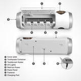 Antibacteria Automatic ToothBrush Dispenser with UV light sterilizer 2.0